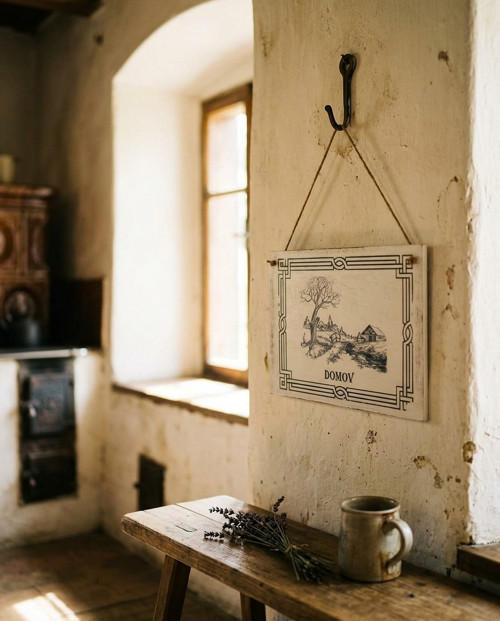 Vintage cedulka " DOMOV" — foto 2