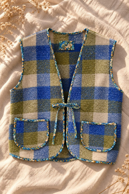 Ántré Vestička- Blue & Olive - 1 kus — foto 4