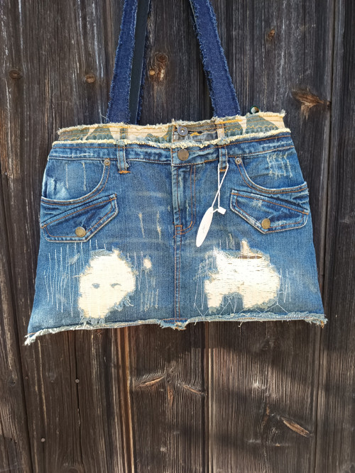 Denim army taška — foto 2