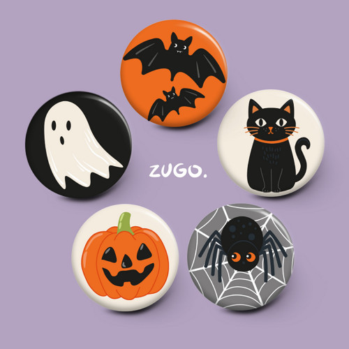 HALLOWEEN / duch / zrcátko 56 mm — foto 3