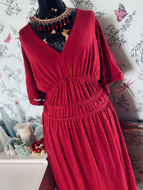 Šaty boho red — foto 3
