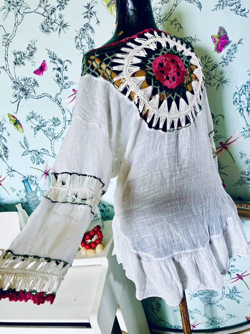 Tunika se sedlem háčkovaným — foto 5