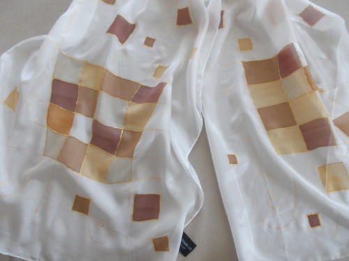 Hnědá geometrie, 140 x 45 cm — foto 3