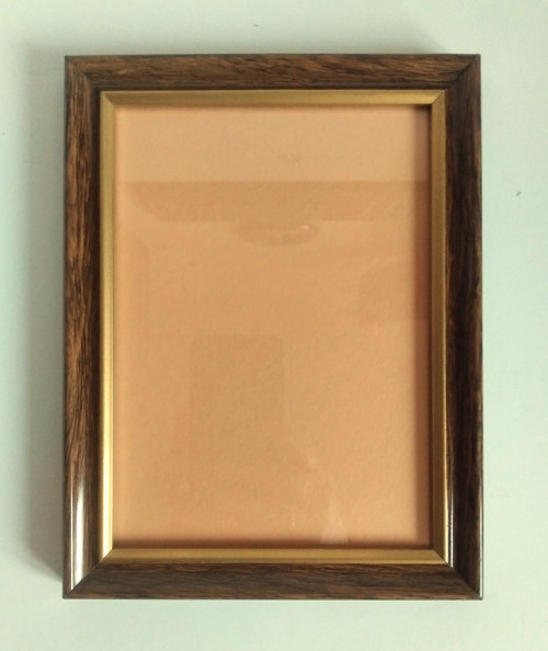 Dřevěný rámeček - hnědozlatý — foto 2