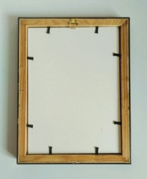 Dřevěný rámeček - hnědozlatý — foto 3