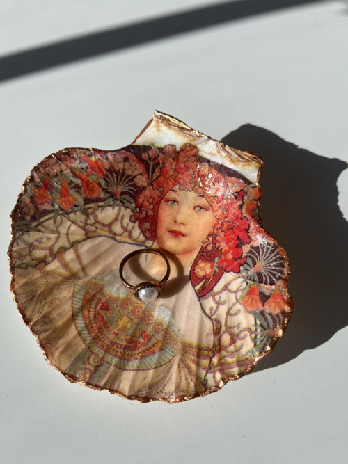 Šperkovnice Art Nouveau - mušle — foto 2