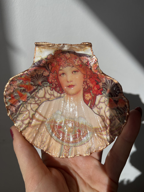 Šperkovnice Art Nouveau - mušle — foto 3