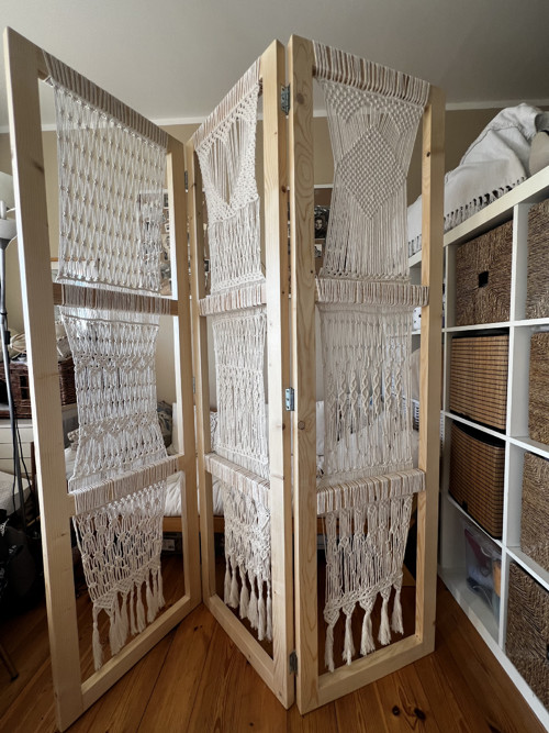 Boho Macrame Paravan — foto 3