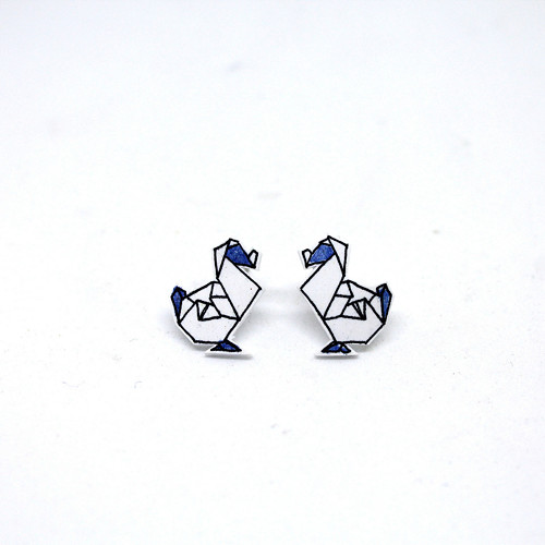 Náušnice: Origami dodo — foto 2