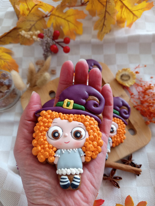 Halloweenský perníček čarodějka — foto 2