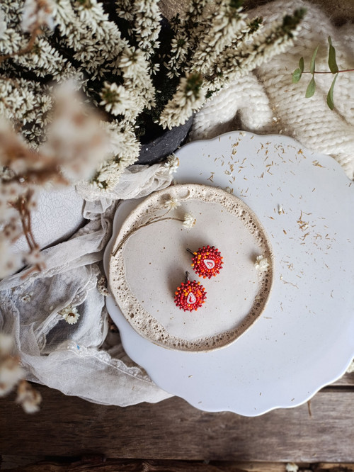 Arabesque n.31 - vyšívané náušnice — foto 3