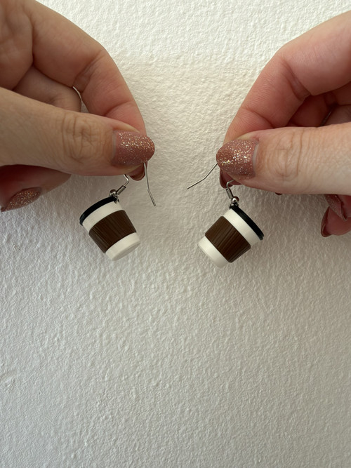Náušnice cappuccino — foto 2