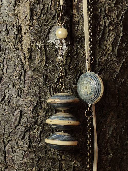 Vrtulka Indigová - dlouhý náhrdelník — foto 4