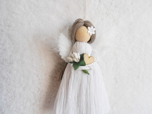 Macrame Anděl - bílý — foto 2