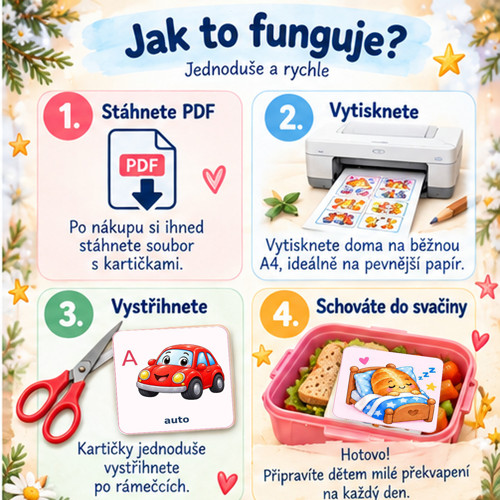 Prvňáček | kartičky do svačiny | 5–7 let — foto 3