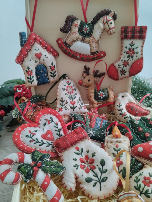 Sada vánočních ozdobiček — foto 2