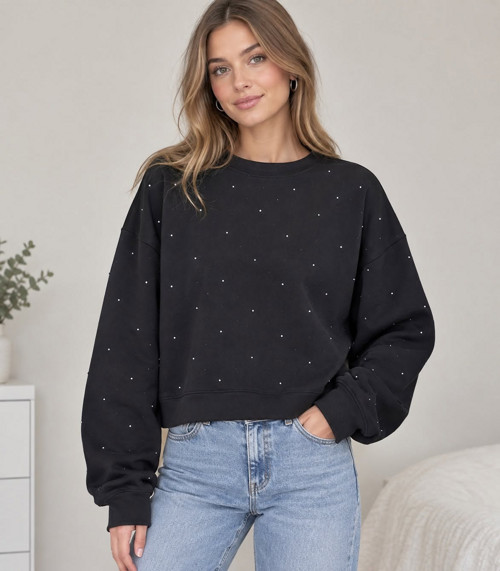 Dámská crop mikina — foto 3