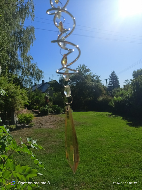 Lapač slunce - spirála - žlutá — foto 2