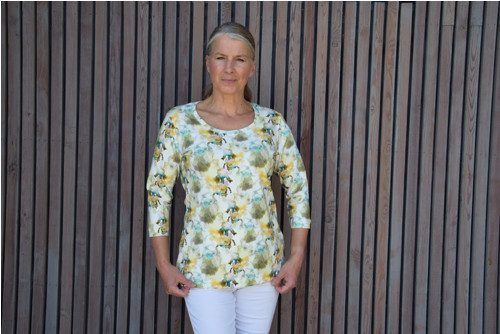 Tričko s kosatci s 3/4 r. - S - XXL — foto 3
