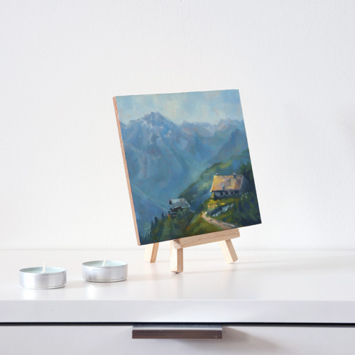 Studie krajiny č. 15 | 18×13cm | obraz, olejomalba — foto 4