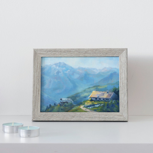 Studie krajiny č. 15 | 18×13cm | obraz, olejomalba — foto 3