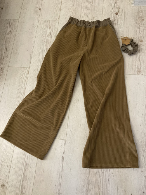 Culottes menčestrové MOCCA oversize -ihneď — foto 5