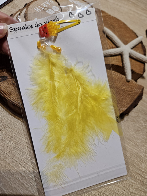 Sponka klip do vlasů peříčko - hranolky — foto 2