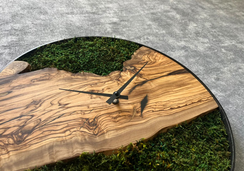 MECHOVÉ HODINY pr. 40cm - oliva — foto 4