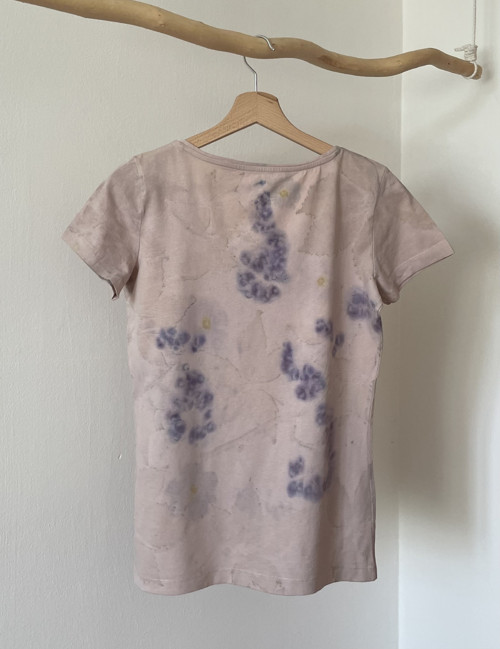 Bavlněné tričko ecoprint — foto 2