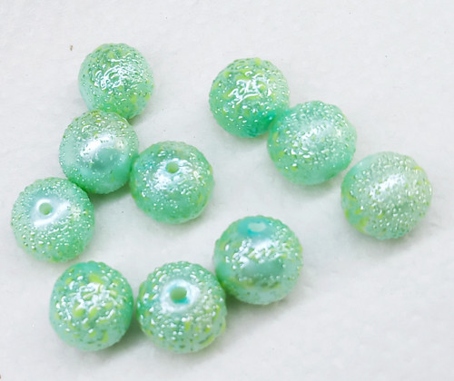 Perle Zigana tyrkysové, 10mm (10ks) — foto 2