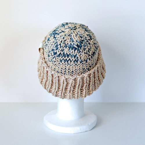 Polar Beanie - Modro béžová — foto 3