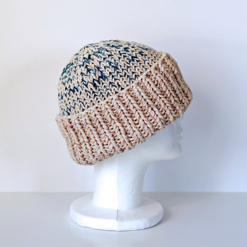 Polar Beanie - Modro béžová — foto 2