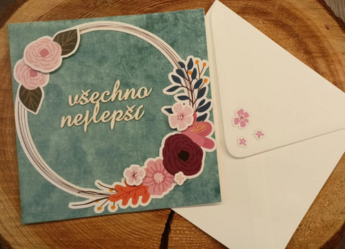 Přání Květinový věneček — foto 2