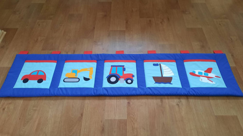 Kapsář - auta, traktor, stavební stroje...200x45cm — foto 3