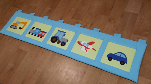 Kapsář - auta, traktor, stavební stroje...200x45cm — foto 2