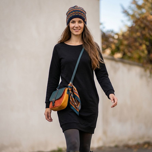MIKINOVÉ ŠATY černé — foto 5