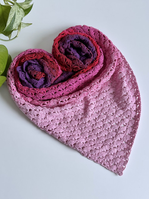 Háčkovaný šátek - Romance Warm — foto 3