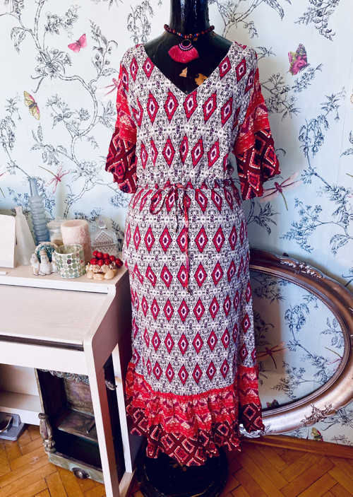 Šaty long boho vzory — foto 2