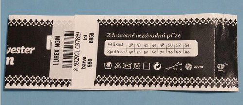 Lososová šála s lurexovou nitkou — foto 4