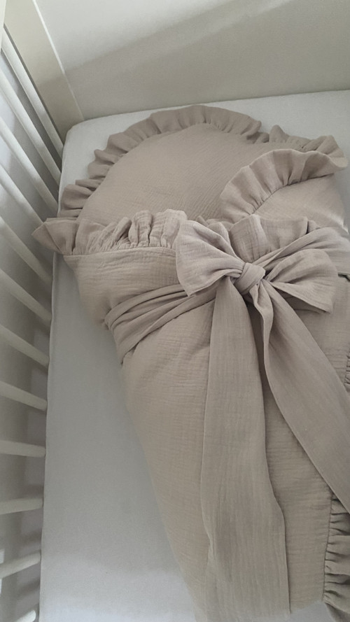 Péřová zavinovačka světle béžová — foto 3