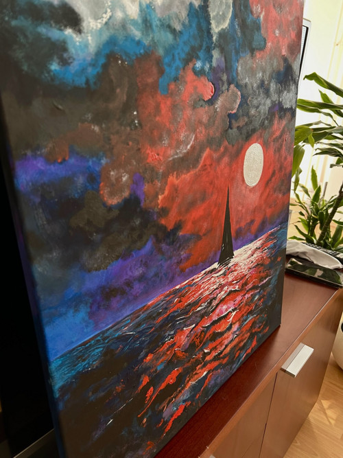 Malovaný obraz Horizont 50x60cm — foto 2