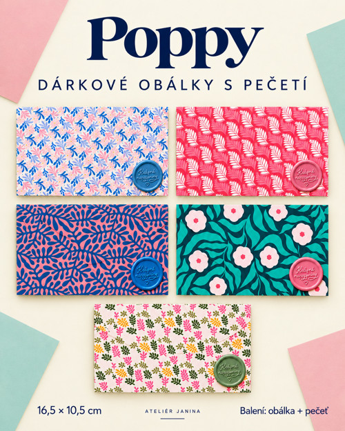 Poppy – dárková obálka s pečetí — foto 2