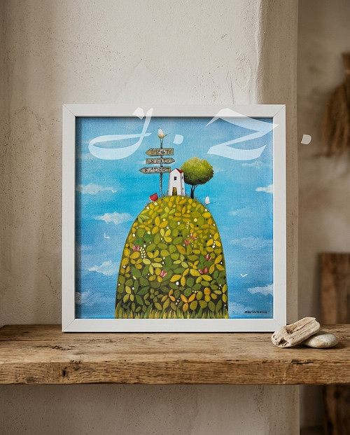 Rozcestník.. (22x22cm) — foto 4