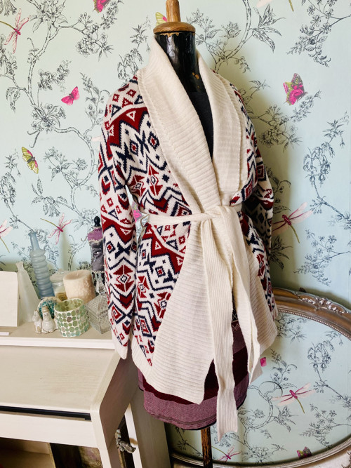 Kardigan boho indiánský — foto 2