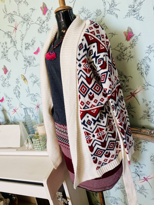 Kardigan boho indiánský — foto 4