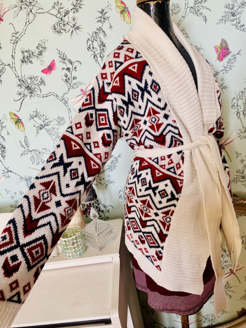 Kardigan boho indiánský — foto 3