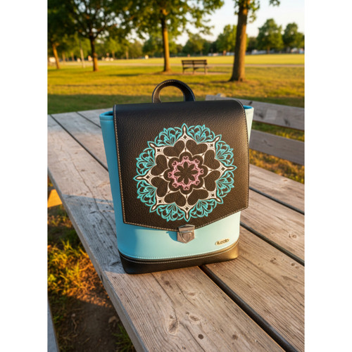 Městský batoh Ruby Mandala – vyšívaný vzor — foto 2