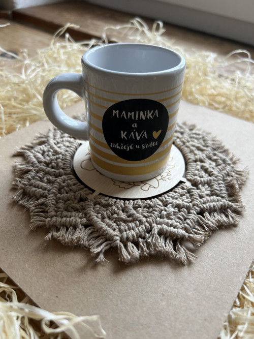 Podzimní podkafíčko – macramé — foto 2