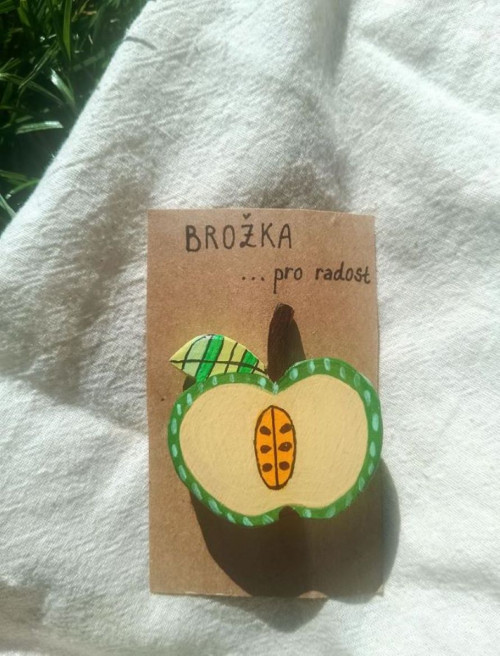 Brožka Zelené jablíčko — foto 3