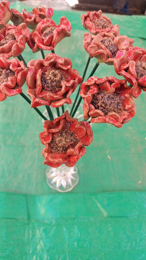 Keramické vlčí máky — foto 2